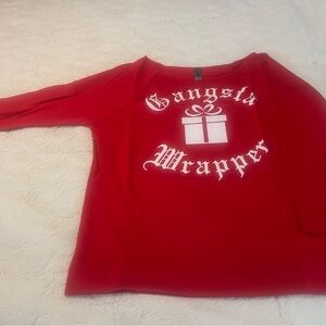 Size M Holiday Ugly but fun Long Tee-Adult Size M. New. Fits SM/Med